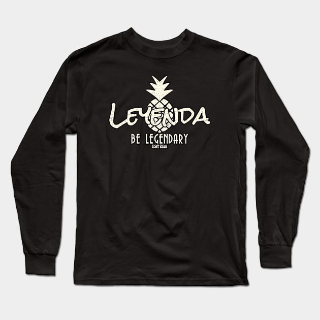 Leyenda distressed pineapple Long Sleeve T-Shirt by wickeddecent